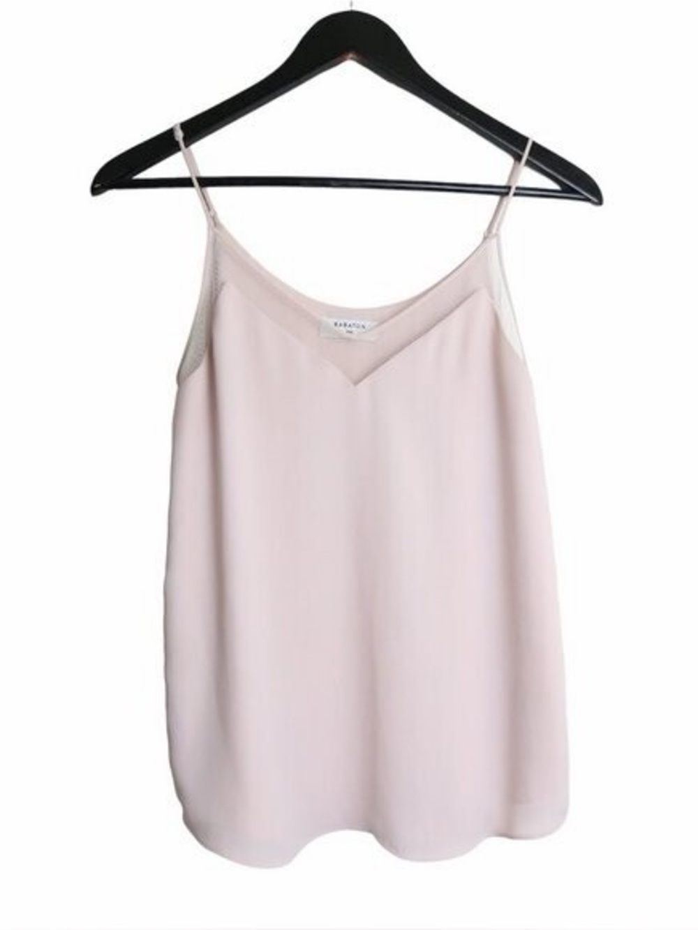Aritzia Babaton Galen Camisole Mesh Tank Top Light Pink Camisole